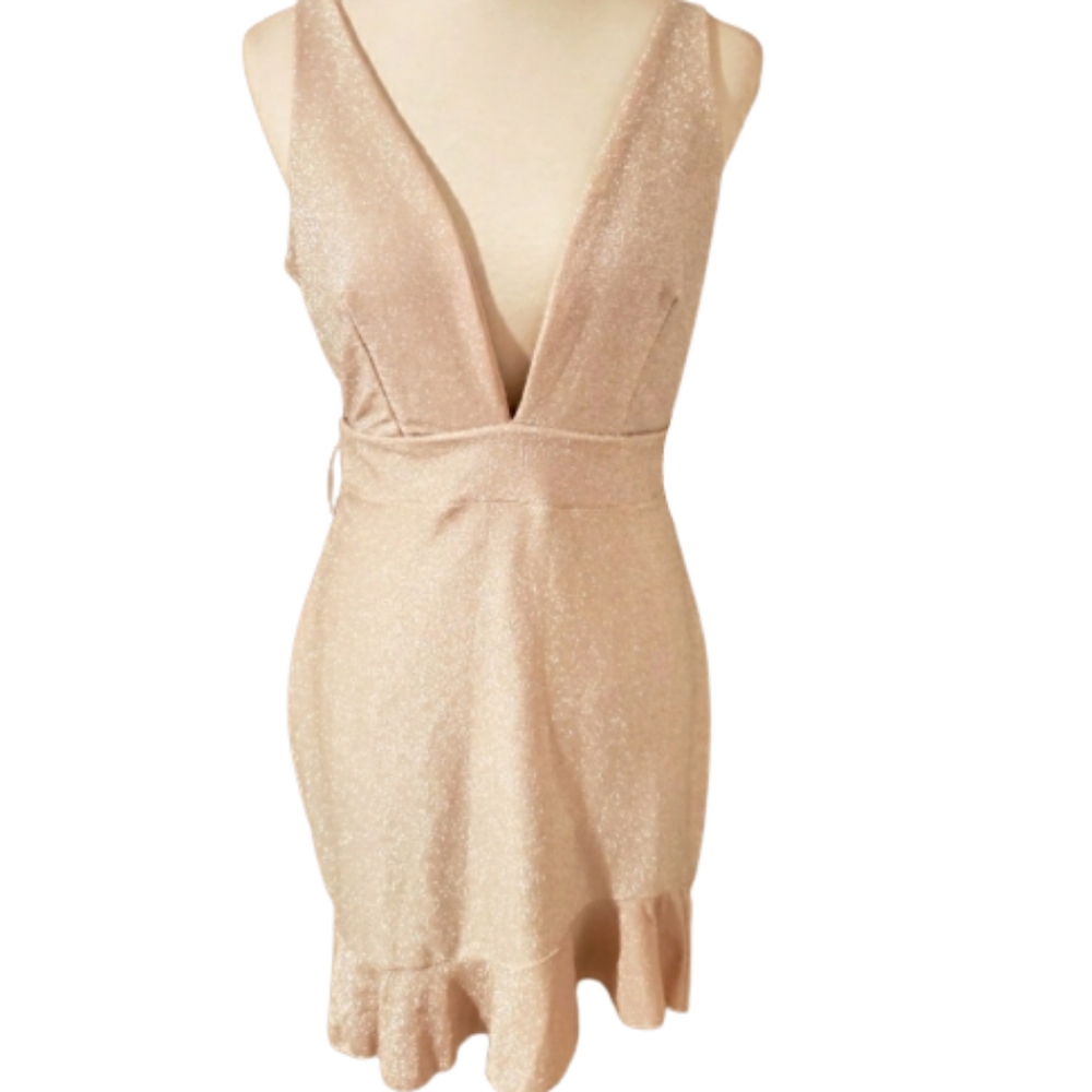 Vestidos Sparkly Strap Dress